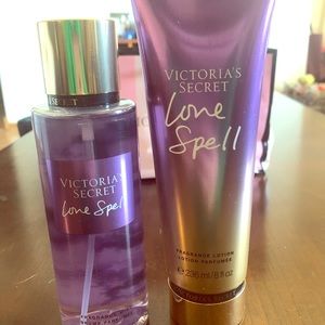 Love spell lotion and spray VS